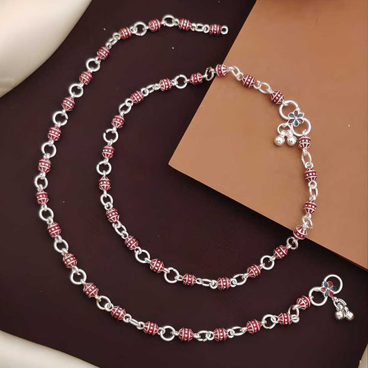 Women's Silver Plated Anklets