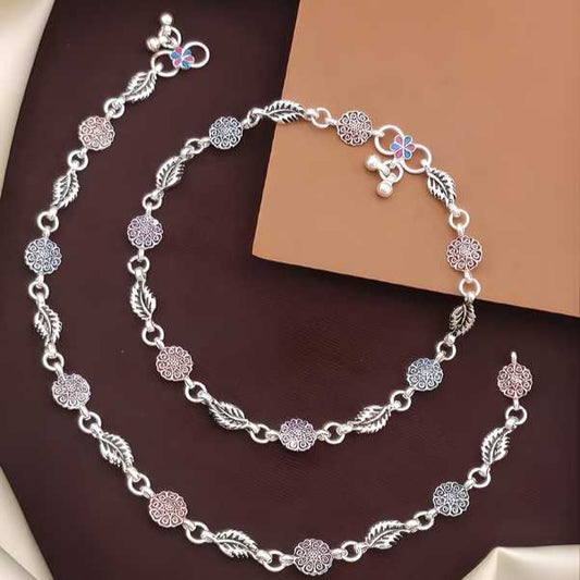 Women's Silver Plated Anklets